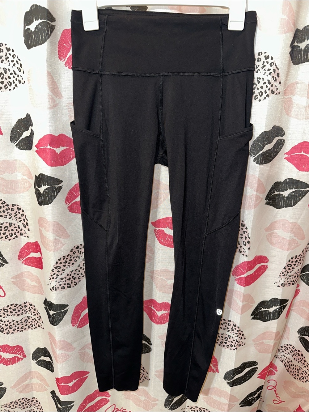 lululemon athletica Black High-Rise Leggings with Side Pockets